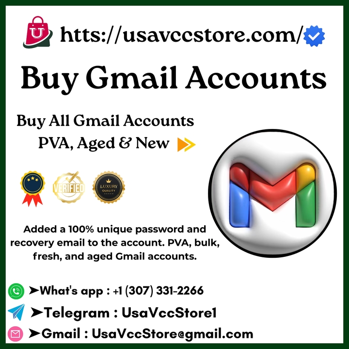 Buy Gmail Accounts | Aged &amp; PVA Gmail | Fast Delivery