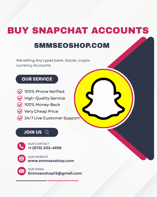 Buy Snapchat Accounts - | Verified, Aged &amp; High Score